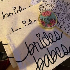 Bride babe and flower girl make up bags